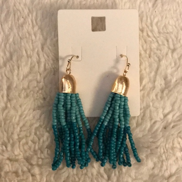Jewelry - NWT 🤩 Beaded Ombre earrings 🤩